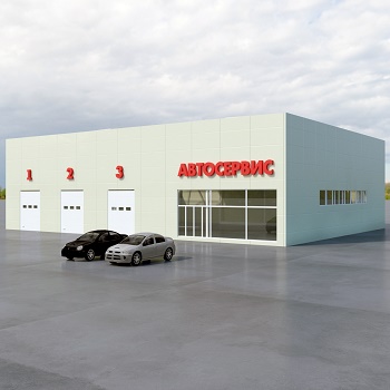 Автосервис из металлоконструкций